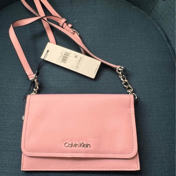 Calvin Klein Handbags - Calvin Klein Blush Pink Crossbody Bag